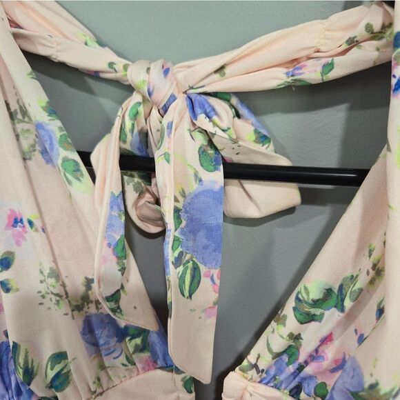 🐢 Zara Floral Print Corset Top SIZE L - Picture 6 of 12